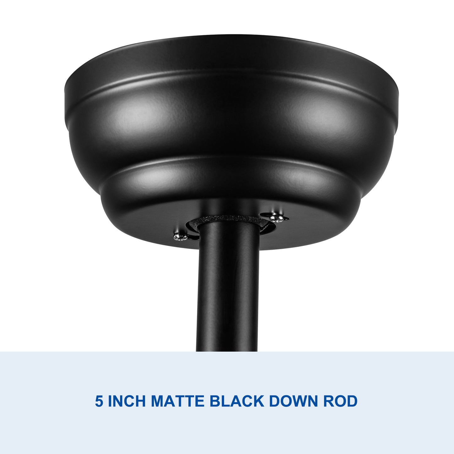 60 Integrated LED Ceiling Fan with Black ABS Blades - Modern Ceiling Light Fixture with Remote Lighting and Air Circulation