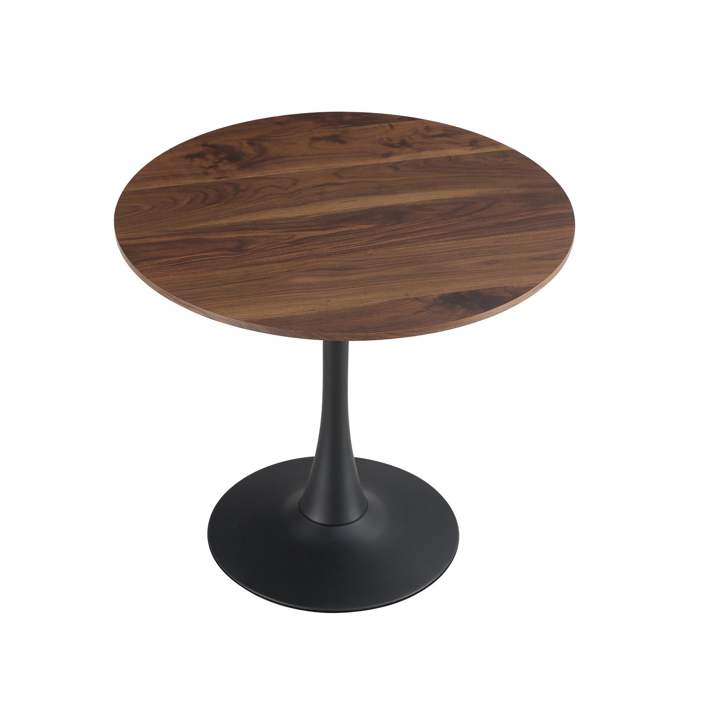 Round Nature Wood 80cm Dining Table - Modern Tulip Style, Perfect for Small Spaces, 1pc per Carton