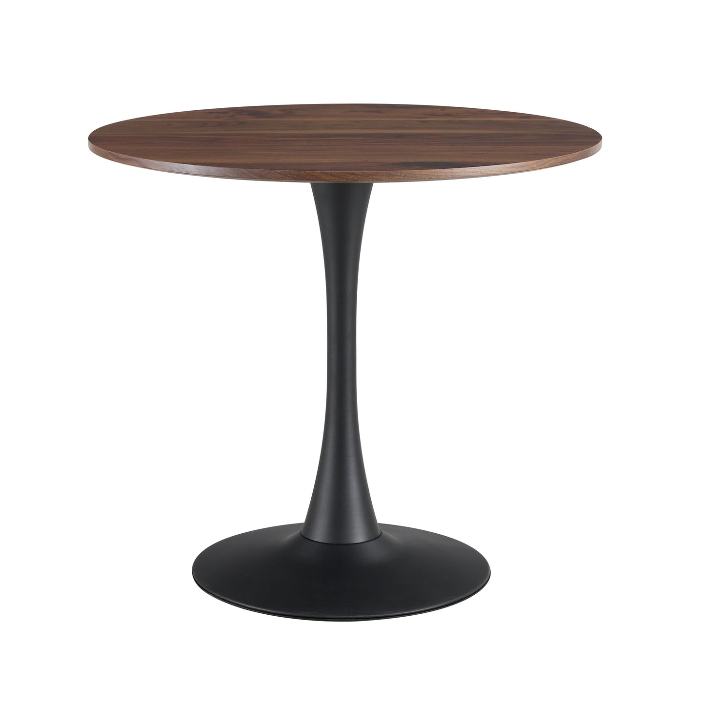 Round Nature Wood 80cm Dining Table - Modern Tulip Style, Perfect for Small Spaces, 1pc per Carton