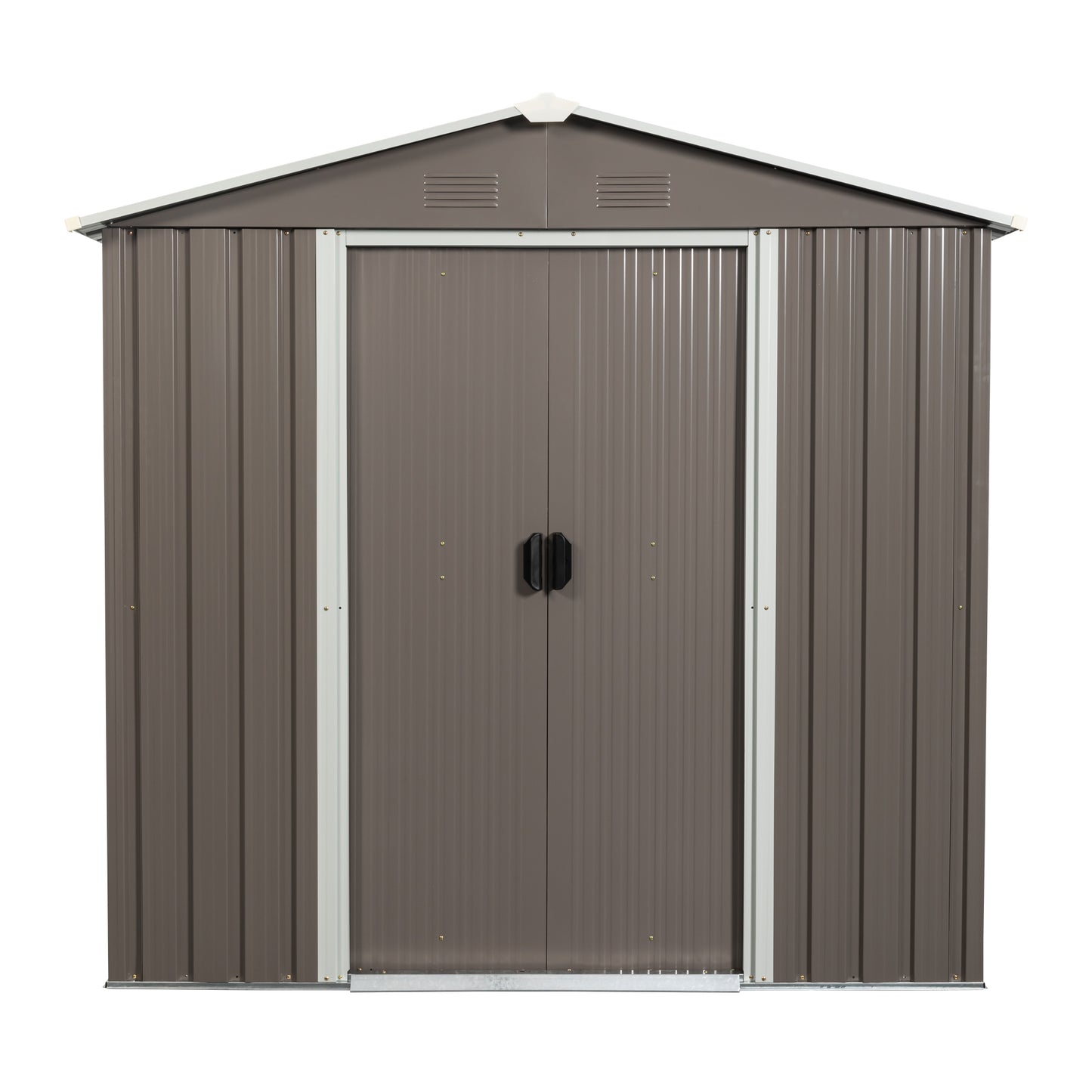 6ft x 5ft Outdoor Metal Storage Shed - Durable Garden Storage Solution, Weather-Resistant Backyard Organizer, Gray