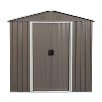 6ft x 5ft Outdoor Metal Storage Shed - Durable Garden Storage Solution, Weather-Resistant Backyard Organizer, Gray