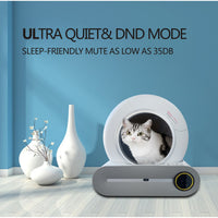 Self-Cleaning Cat Litter Box – Automatic Cat Waste Disposal – Odor Control & Hassle-Free Cleaning – Ideal for Cats of All Sizes