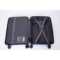 Lightweight Hardshell Luggage Set with Spinner Wheels, TSA Lock - 3-Piece (20/24/28) - Navy Travel Suitcase Set