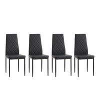 Elegant Dining Chair Set of 4 - Modern Upholstered Kitchen Chairs, Comfortable and Stylish for Home, Dining Room, and Restaurant