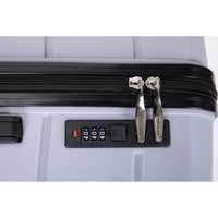 Lightweight Hardshell 3-Piece Luggage Set with Spinner Wheels & TSA Lock - Silver (20/24/28)