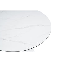 Stylish Round Dining Table - 106cm White Marble Top, Modern Design, Perfect for Dining Room or Kitchen, 1pc per Carton