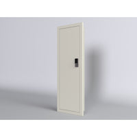 Wall Safe for Home, Quick Access Rifle Safe Between Studs, Removable Shelf, Digital Keypad, Secure Cabinet  (White)