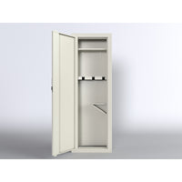 Wall Safe for Home, Quick Access Rifle Safe Between Studs, Removable Shelf, Digital Keypad, Secure Cabinet  (White)