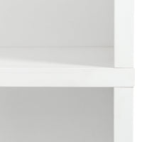 Freestanding Kitchen Cabinet with Adjustable Shelves and Double Doors - White Storage Unit for Dining Room & Home Organization