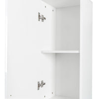 Freestanding Kitchen Cabinet with Adjustable Shelves and Double Doors - White Storage Unit for Dining Room & Home Organization