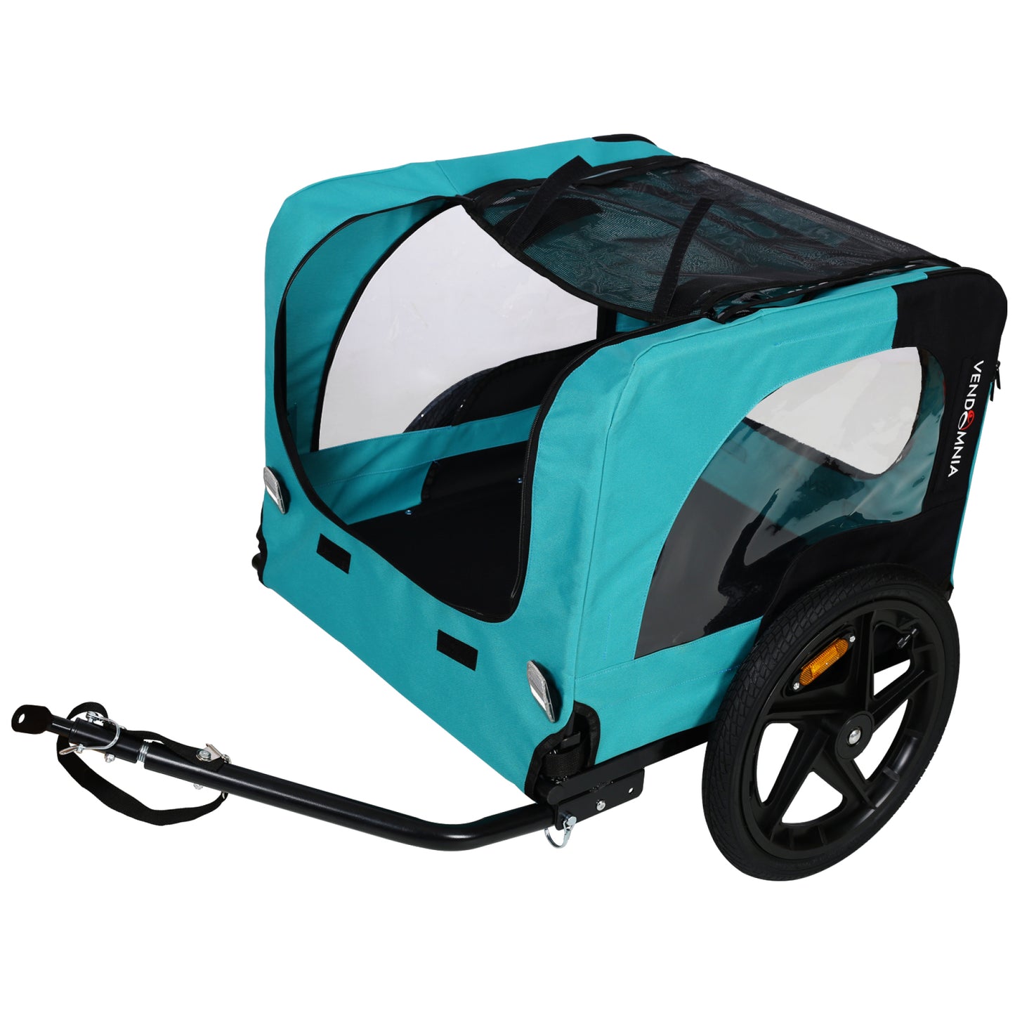 Light Green Foldable Pet Jogging Stroller - Bicycle Trailer for Dogs & Cats, Versatile Pet Carrier for Active Outdoor Adventures