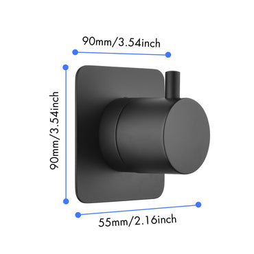 3/4 Cast Metal Shower Volume Control Valve - Adjustable Brass Handle, 3-Piece Assembly for Optimal Water Flow Control