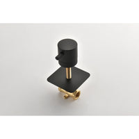 3/4 Cast Metal Shower Volume Control Valve - Adjustable Brass Handle, 3-Piece Assembly for Optimal Water Flow Control