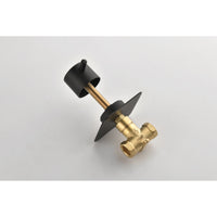 3/4 Cast Metal Shower Volume Control Valve - Adjustable Brass Handle, 3-Piece Assembly for Optimal Water Flow Control