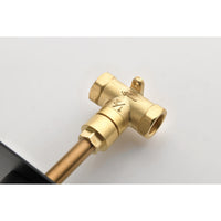 3/4 Cast Metal Shower Volume Control Valve - Adjustable Brass Handle, 3-Piece Assembly for Optimal Water Flow Control
