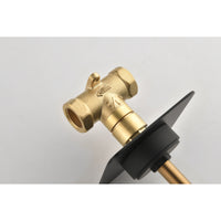 3/4 Cast Metal Shower Volume Control Valve - Adjustable Brass Handle, 3-Piece Assembly for Optimal Water Flow Control