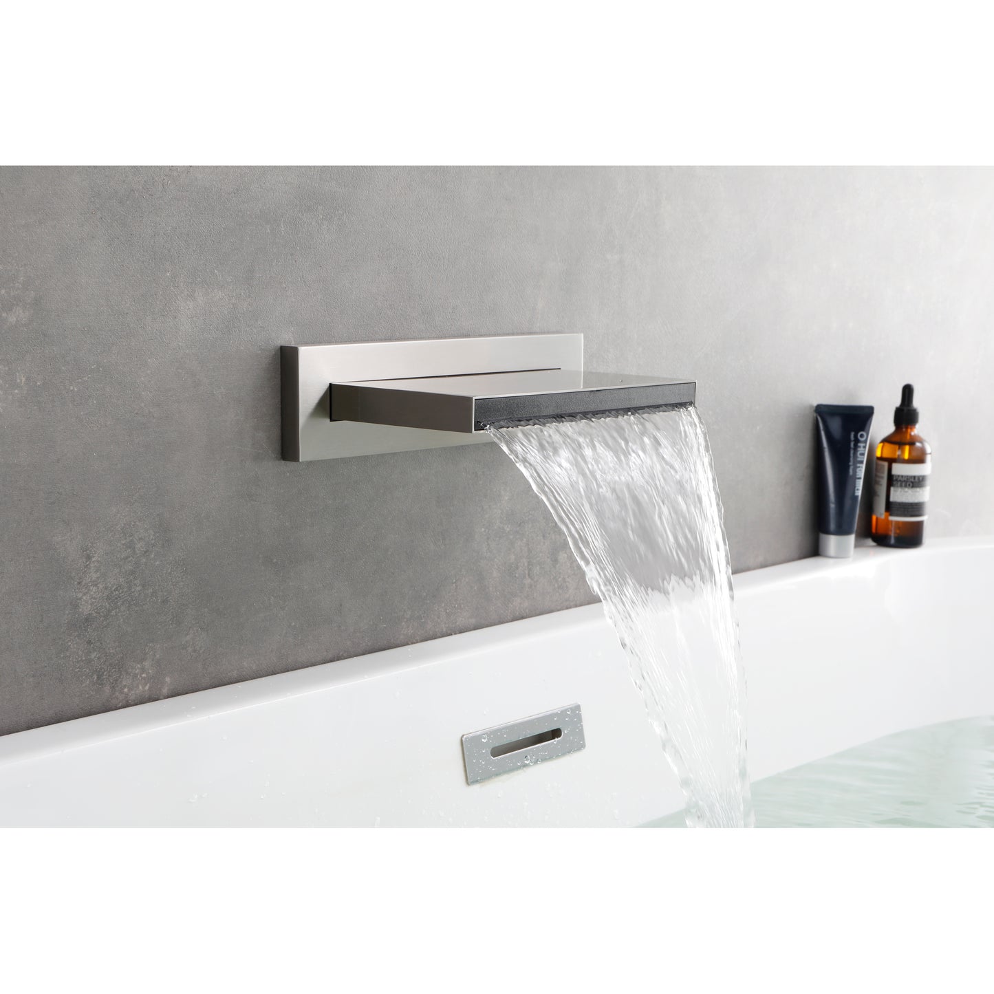 Wall Mount Waterfall Tub Faucet, High Flow Shower Spout for Bathroom Sink, Versatile Cascade Waterfall Design