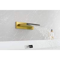 Wall Mount Tub Filler Faucet - High Flow Waterfall Shower Spout for Bathroom Sink & Bathtub - Multiple Uses Cascade Design