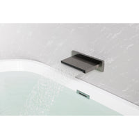 Wall Mount Waterfall Tub Faucet - High Flow Shower & Tub Filler Spout for Bathroom with Multiple Uses