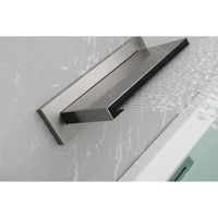 Wall Mount Waterfall Tub Faucet - High Flow Shower & Tub Filler Spout for Bathroom with Multiple Uses