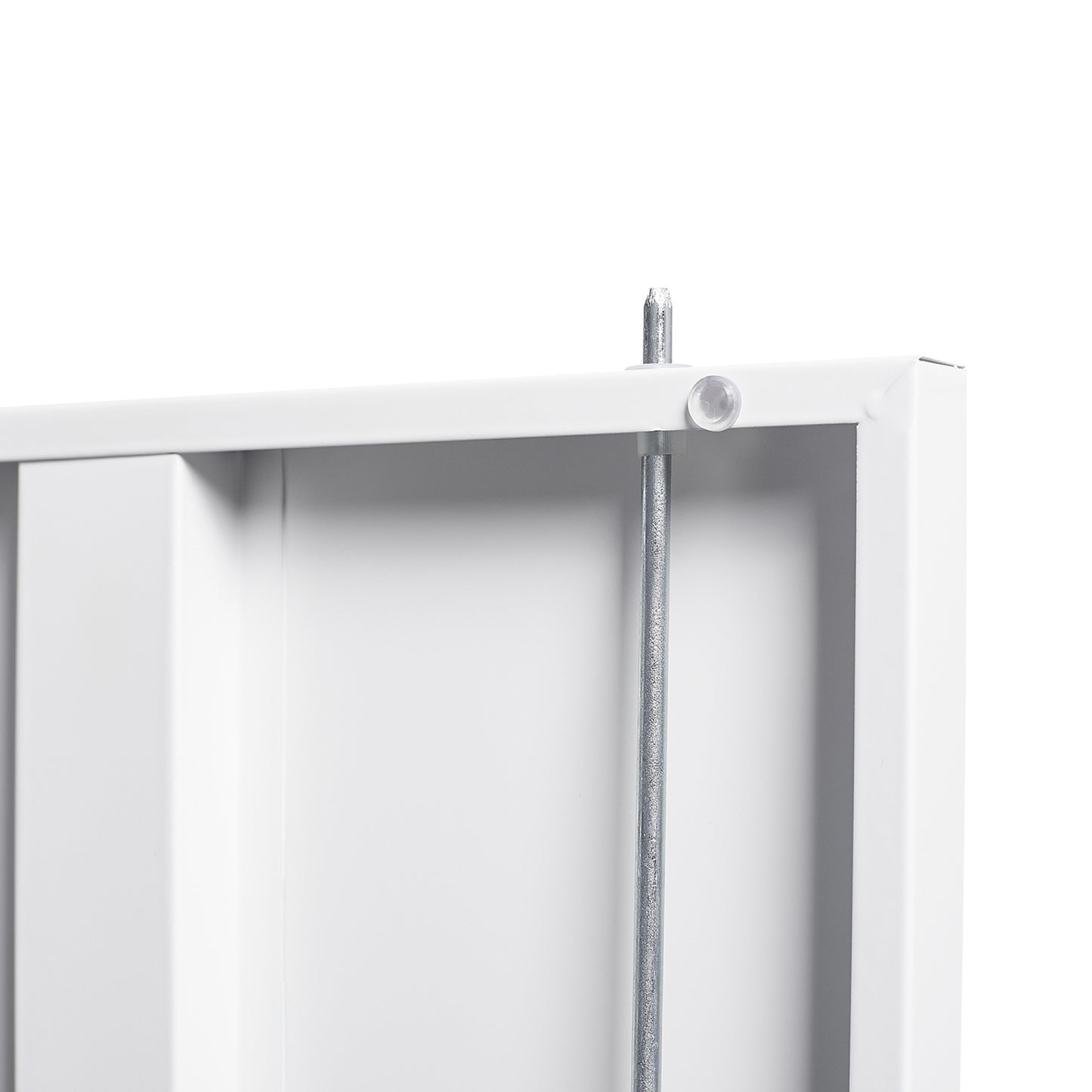 Metal Storage Cabinet with Locking Doors, Adjustable Shelf - Folding Filing Locker for Home Office, School, Garage - White