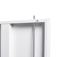 Metal Storage Cabinet with Locking Doors, Adjustable Shelf - Folding Filing Locker for Home Office, School, Garage - White