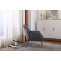 Modern Mid Century Velvet Sherpa Armchair for Living Room, Bedroom, Office - Easy Assembly & Stylish Comfort