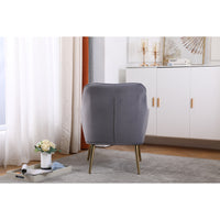 Modern Mid Century Velvet Sherpa Armchair for Living Room, Bedroom, Office - Easy Assembly & Stylish Comfort