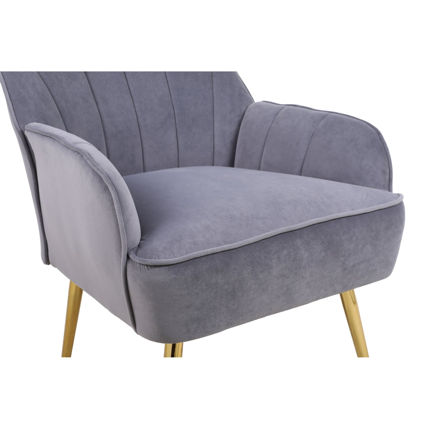 Modern Mid Century Velvet Sherpa Armchair for Living Room, Bedroom, Office - Easy Assembly & Stylish Comfort