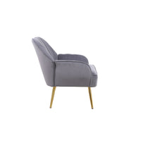 Modern Mid Century Velvet Sherpa Armchair for Living Room, Bedroom, Office - Easy Assembly & Stylish Comfort