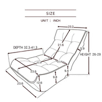 Adjustable Reclining Chair - Japanese Lazy Sofa for Tatami & Balcony - Comfortable Leisure Sofa