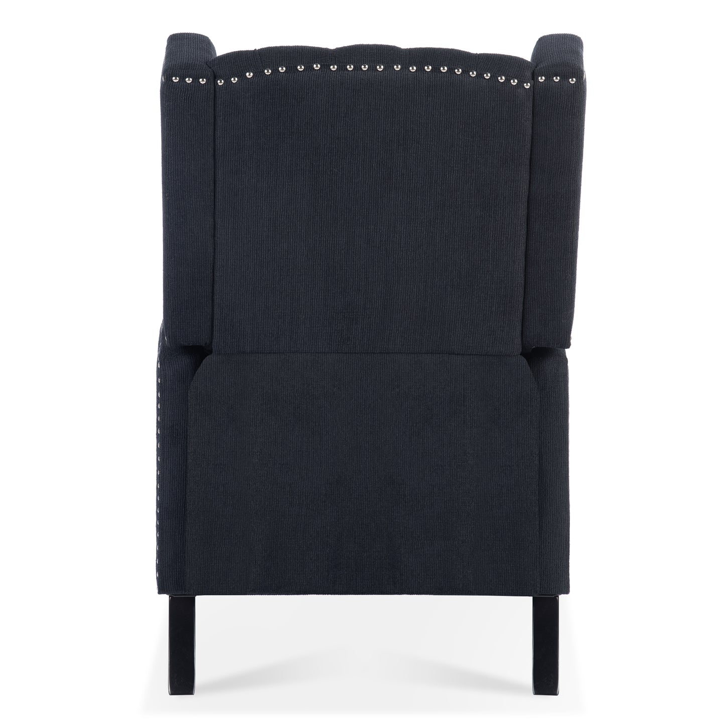 27.16 Wide Manual Wing Chair Recliner - Comfortable Upholstered Armchair for Living Room, Bedroom, and Office - Classic Design