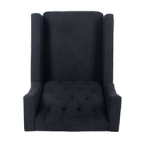 27.16 Wide Manual Wing Chair Recliner - Comfortable Upholstered Armchair for Living Room, Bedroom, and Office - Classic Design