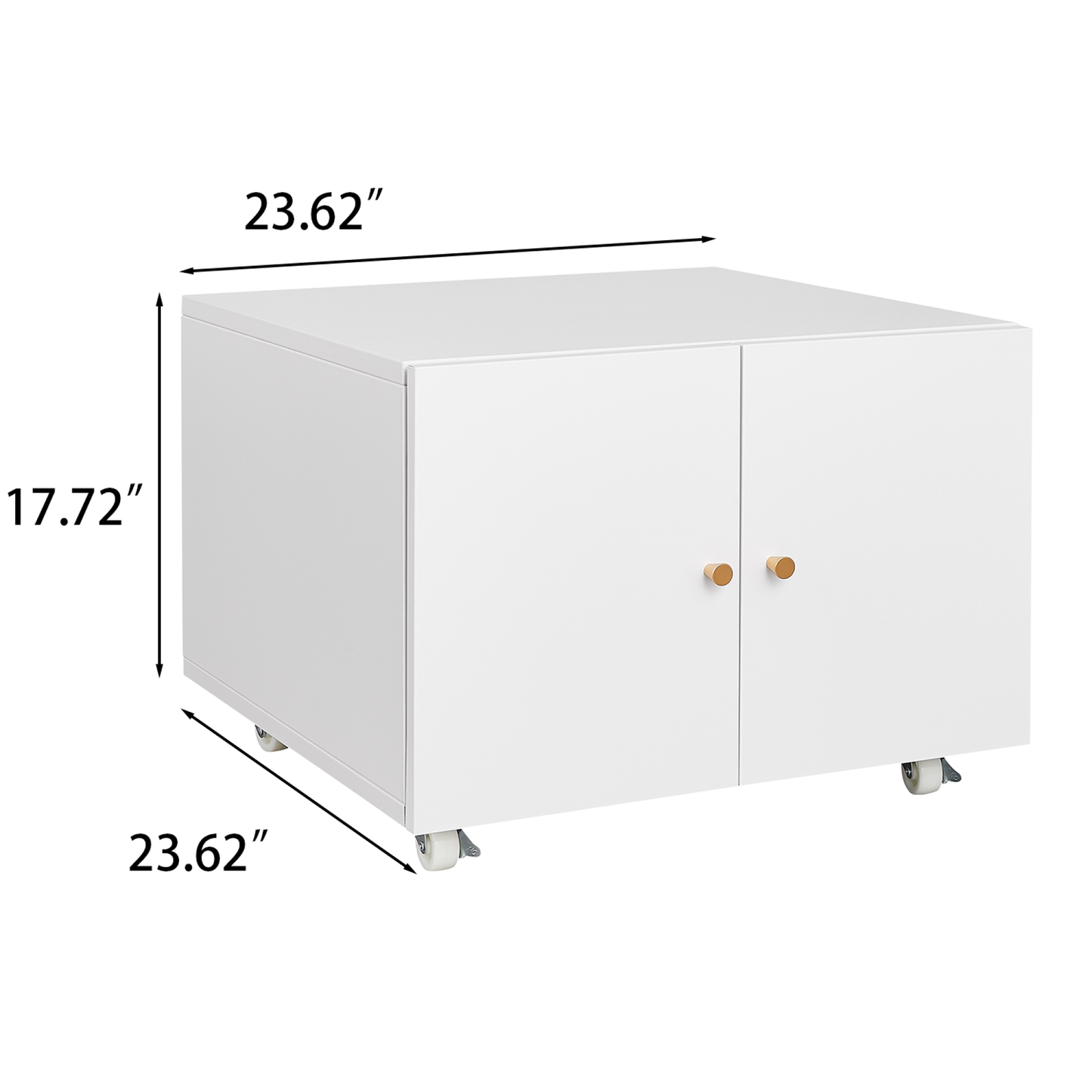 2 Door Steel Copier Stand Mobile Pedestal File Printer Stand