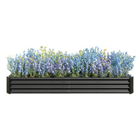 Large Raised Garden Bed Kit - Metal Raised Bed Garden For Flower Planters, Vegetables Herb