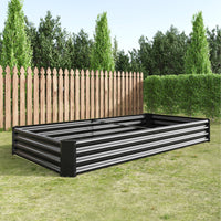 Large Raised Garden Bed Kit - Metal Raised Bed Garden For Flower Planters, Vegetables Herb