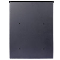 Extra Large Galvanized Steel Package Delivery Box, Wall Mounted Lockable Anti-Theft Mailbox for Outdoor Use, Black