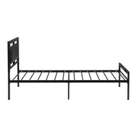 Sturdy Twin Size Metal Bed Frame - Modern Black Design for Stylish Bedroom Comfort