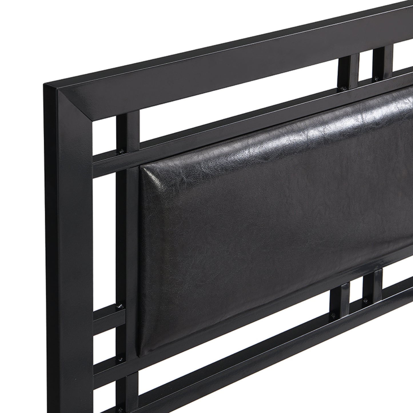 Sturdy Twin Size Metal Bed Frame - Modern Black Design for Stylish Bedroom Comfort