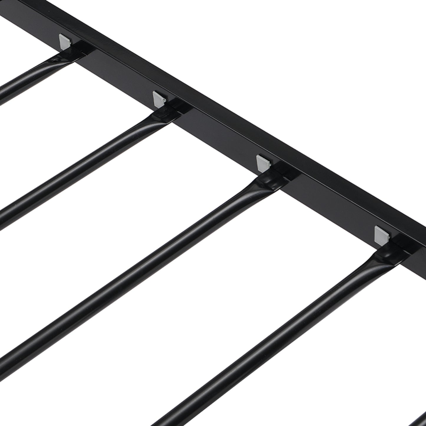 Sturdy Twin Size Metal Bed Frame - Modern Black Design for Stylish Bedroom Comfort