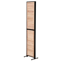 6 Ft Wood Folding Privacy Screen, Free Standing Wall Dividers, Room Separator For Living Room, Bedroom, Dining Room