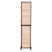 6 Ft Wood Folding Privacy Screen, Free Standing Wall Dividers, Room Separator For Living Room, Bedroom, Dining Room