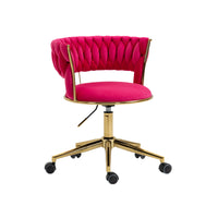 Computer Chair Office Chair Adjustable Swivel Chair Fabric Seat Home Study Chair