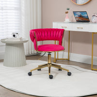 Computer Chair Office Chair Adjustable Swivel Chair Fabric Seat Home Study Chair