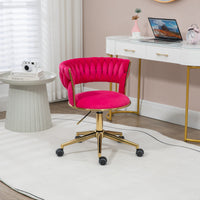 Computer Chair Office Chair Adjustable Swivel Chair Fabric Seat Home Study Chair