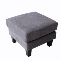 Modern Dark Grey Fabric Ottoman for Living Room, Bedroom, and Entryway – Stylish Storage Solution & Comfortable Footrest