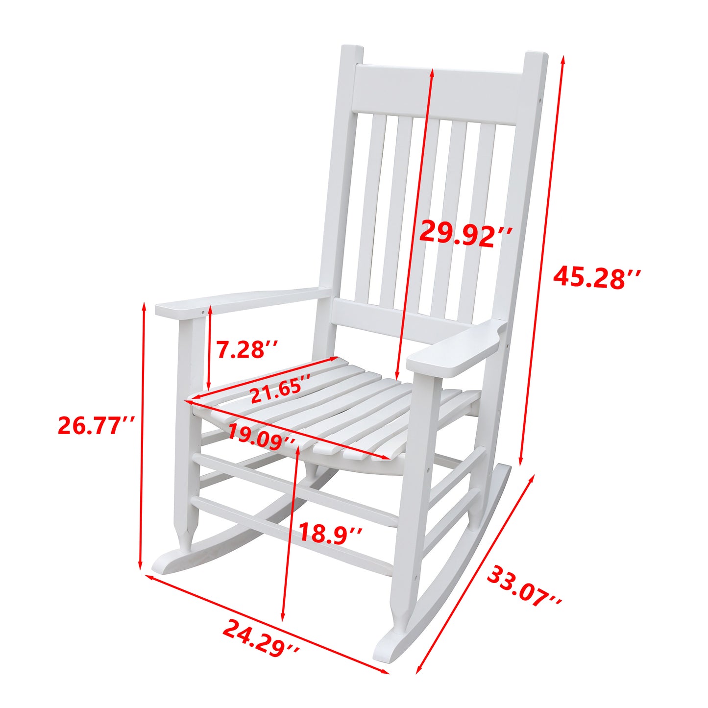 Wooden Porch Rocker Chair