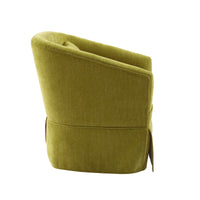 360-degree Swivel Accent Armchair Linen Blend FRUIT GREEN