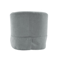 360-degree Swivel Accent Armchair Linen Blend Orange LIGHT GREEN