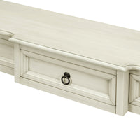 Console Table Sofa Table With Drawers For Entryway With Projecting Drawers And Long Shelf